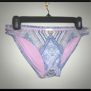Size small purple and blue bikini bottom